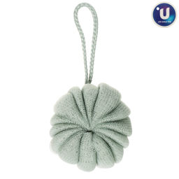 Цена за 3 шт. Мочалка нейлоновая "Premium - Paradise", цвет мятный, D-10см, 50гр (зип пакет и наклейка Ultramarine)