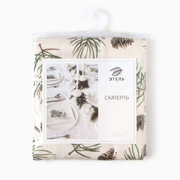 Скатерть новогодняя «Этель» Christmas tree 147×180+/- 3 см, 100% хлопок, саржа 190 г/м²