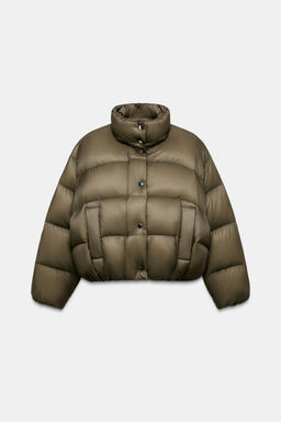 SHORT WATER-REPELLENT WINDPROOF PUFFER JACKET - Zara фото 6