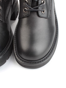 01-GZ6253-G71-N11 BLACK Ботинки демисезонные женские (натуральная кожа, байка) - Фабричный китай фото 11