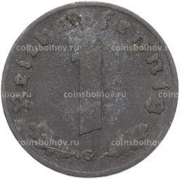 Монета 1 рейхспфенниг 1942 года G Германия