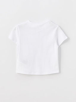 Bisiklet Yaka K?sa Kollu Basic K?z Bebek Ti??rt - Waikiki фото 3