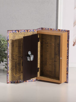 Шкатулка книга - сейф «Солнечные лимоны» дерево, искусственная кожа, 21×13×5 см