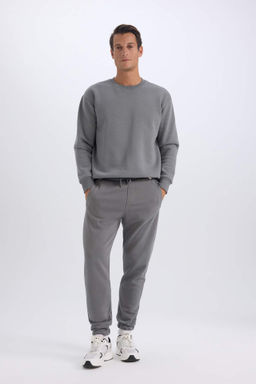 Jogger Esofman Alt? Standart Fit Basic Duz Beli Bagc?kl? Lastikli Paca Cepli - Defacto фото 7