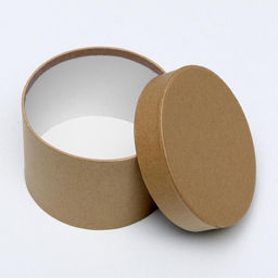 Набор круглых коробок 5 в 1 30 х 30 х 17 - 15 х 15 х 10 см Крафт - Simaland фото 3