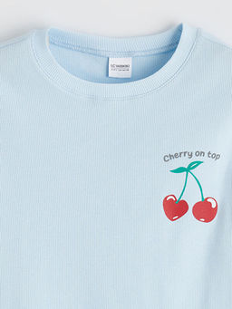 Bask?l? K?z ?ocuk Pijama Tak?m?