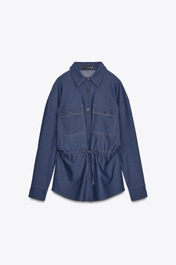 LONG SLEEVE SAFARI SHIRT - Zara фото 5