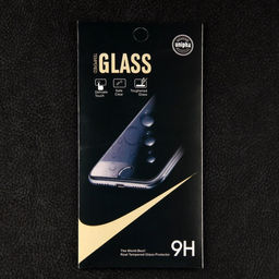 Защитное стекло для iPhone 15 Plus/16 Plus, 9H, 0.33 мм, чёрное