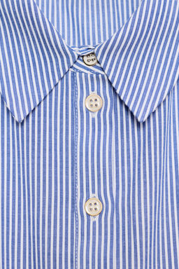 CAMISA HALTER RAYAS PEPLUM / Crudo / Azul - Zara фото 9