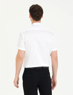 Beyaz Slim Fit K_sa Kollu Klasik G_mlek - Pierre cardin фото 5