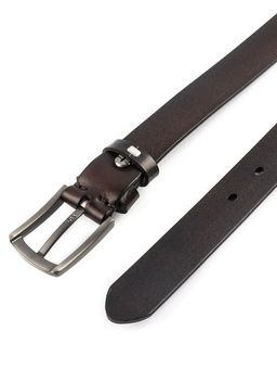 Мужской кожаный ремень Dierhoff ДРК 3050/1-30 Коричневый - Sergio valentini фото 4