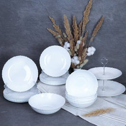 Столовый набор 20 предметов Классика белый с вазой для фруктов / 19/758578 (WHITE) /уп 2/ - Галеонтрейд фото 2