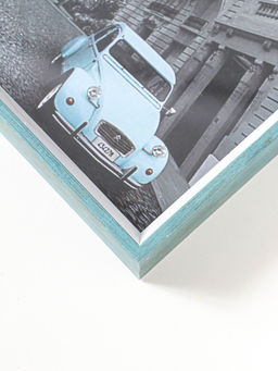 Фоторамка пластик формат А4 "Данте" голубая лагуна 31х21,8х2,5 см