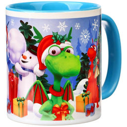 Кружка керамическая С Новым годом! 350 мл, Микки Маус и дракон