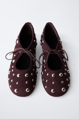 STUDDED BALLERINA - Zara фото 6