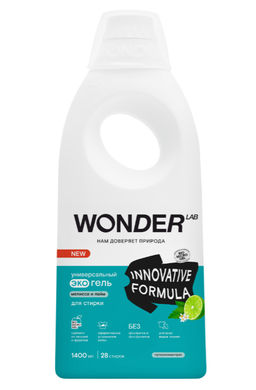 WONDER LAB Универсальный экогель для стирки (мелисса и лайм) 1,4 л  фото 2