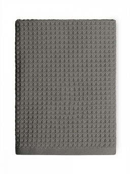 Полотенце для тела 70x140 темно-серый вафельное полотно