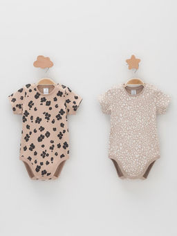 К 6073-2уп/тем.бежевый Н096,бежевый Н085.1 набор полукомбинезон (боди) яс