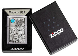 Зажигалка ZIPPO Волки | Wolf Design 49295  фото 6