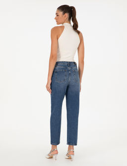 _ndigo Mom High Waist Fit Jean Pantolon