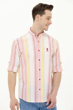 U. S. Polo Assn / Мужская красная рубашка с длинным рукавом - U.s. polo assn фото 11