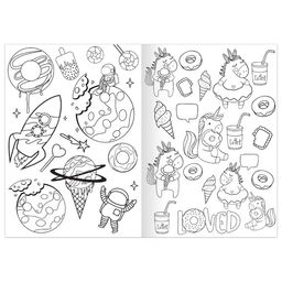 Цена за 2 шт. Раскраска Планета сладостей, 12 стр., А5
