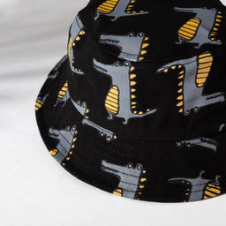 Панама детская MINAKU «Крокодилы», чёрная, размер 52-54
