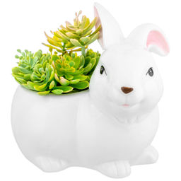 Кашпо - кролик декоративное 13,3*10*12,5 см
