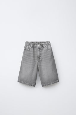BERMUDA BAGGY DENIM / Gris