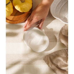 Тарелка SL Home «Осенний бриз», 13×11 см, доломит, белая