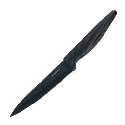 Нож универсальный OKROSHKA КРУТОН, черное лезвие,11,8 см OK912P-B-UT