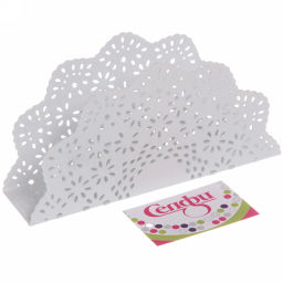 Цена за 2 шт. Салфетница "Ажур" 15*7,5см