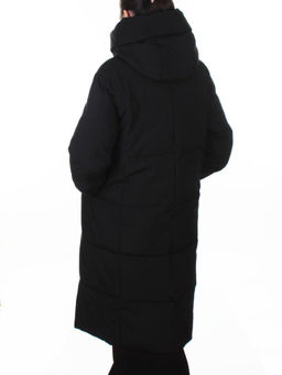 9917 BLACK Пальто зимнее женское (150 гр. холлофайбер)