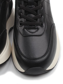03-A970-1 BLACK Кроссовки женские (натуральная кожа)
