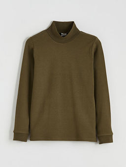 Yar?m Bal?k?? Yaka Basic Erkek ?ocuk Ti??rt