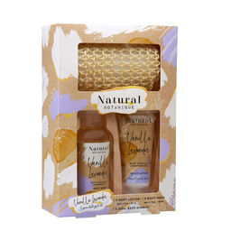 Подарочный набор Natural Botanique: лосьон 50 мл, гель для душа 120 мл, мочалка - Simaland фото 3