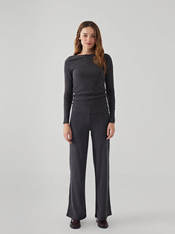 Bisiklet Yaka Dokulu Kad?n Bluz