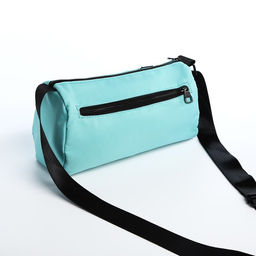 Сумка молодёжная на молнии, цвет бирюзовый - Simaland фото 5