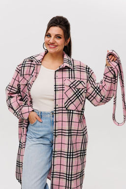 Пальто ANELLI 1338 розовый кизил  фото 7