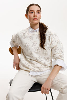 ЕВТ 3303/гардения,нежная магнолия джемпер жен