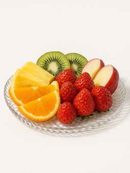 Десертная тарелка Magistro Кринкл, d=21.3 см, стекло, прозрачная