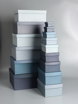 Набор подарочных коробок 15 в 1 «Барракуда», синий, 47×36×17.5 - 13×8×4.5 см