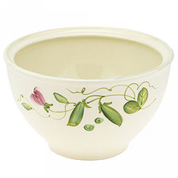 Салатник керамический Подарочный 2,25л, д21,5см, h18,5см, Горошек, с крышкой (Россия) - Домашняя мода фото 3