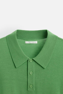 100% WOOL KNIT POLO SHIRT - Zara фото 8