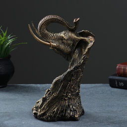 Подставка для бутылки «Слон», под бронзу, 14×13×25 см