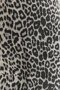 TRENDYOLMILLA Cok Renkli Pamuklu Kumas Animal Leopar Desenli Mini Boy Dokuma Etek TWOSS25ET00076 фото 3