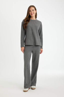 Широкие брюки из ткани селаник - Defacto фото 2