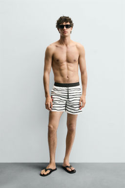 OTIS KWAME KYE QUAICOE PRINTED MID-LENGTH SWIMMING TRUNKS