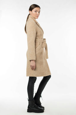 01-09698 Пальто женское демисезонное (пояс)