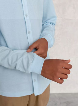 CRB wear/CWJB 63618-43 Рубашка для мальчика,голубой/Ex.Cherubino  фото 5